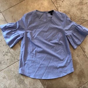 JCrew flutter sleeve shirt